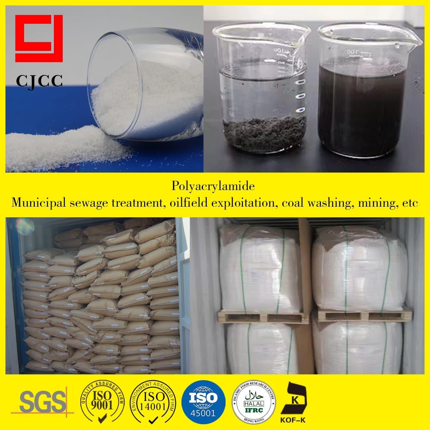 What does polyacrylamide dissolve in?
