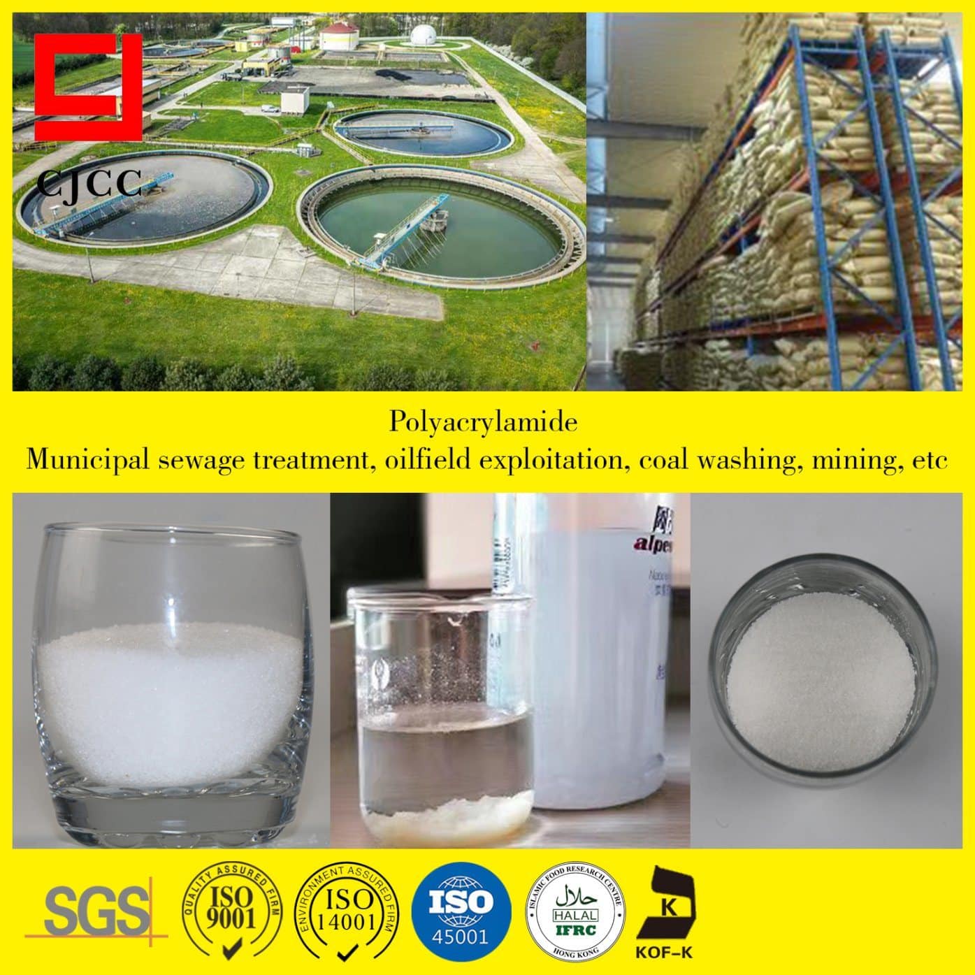 Manufacturer of Anionic Cationic Nonionic Polyacrylamide